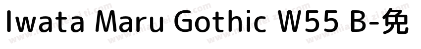 Iwata Maru Gothic W55 B字体转换